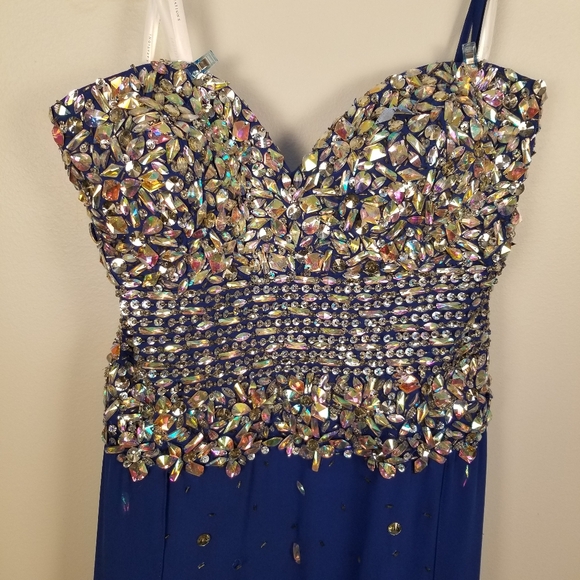 NWT Envious Formal  Strapless Prom Dress Sz 16  C2 - Picture 2 of 7